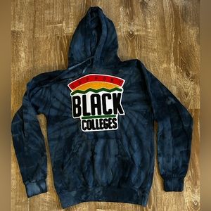 Support Black Colleges Tye-Dye Hoodie - Small